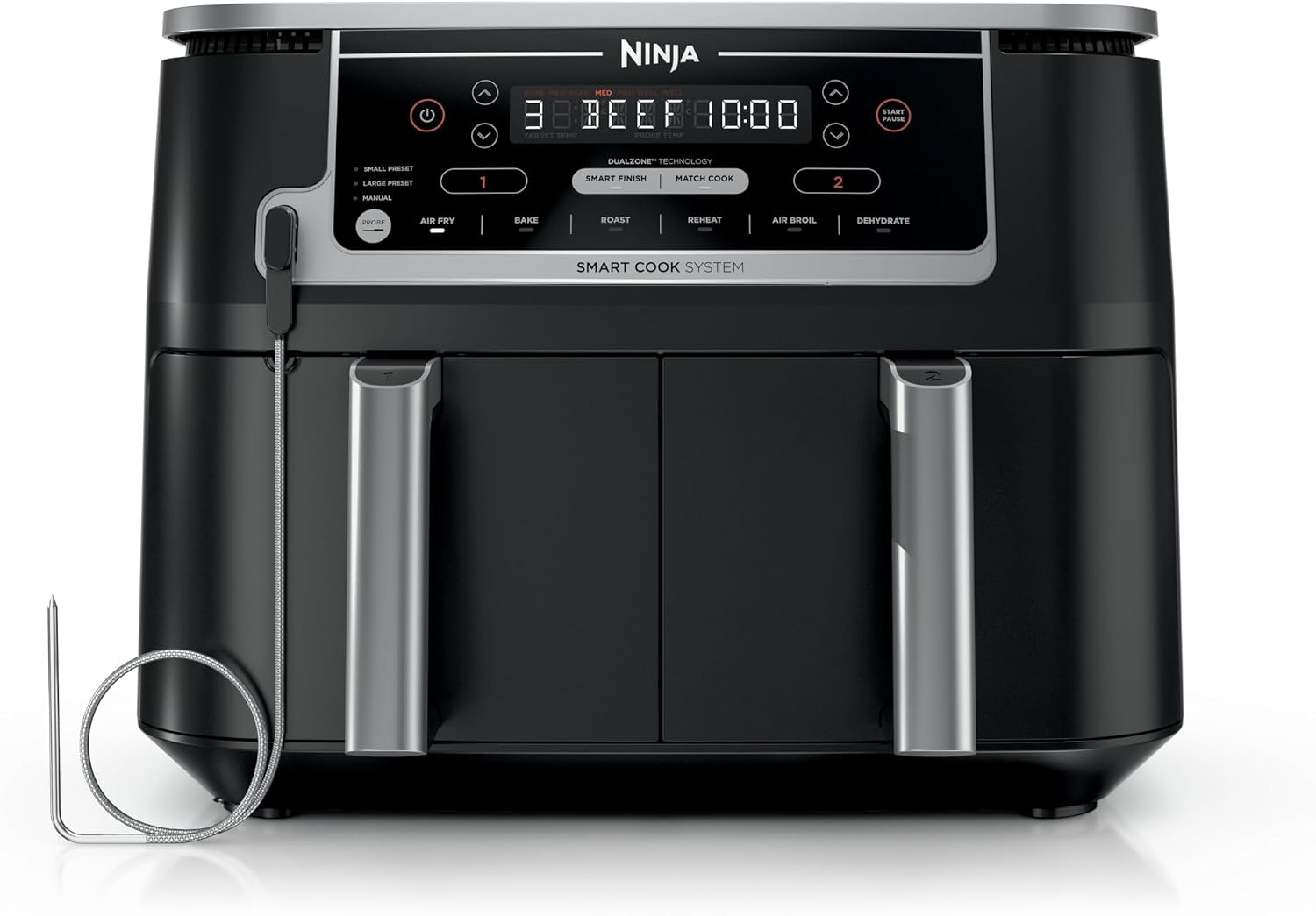 Ninja Foodi DZ550 10-Quart DualZone Smart XL Air Fryer